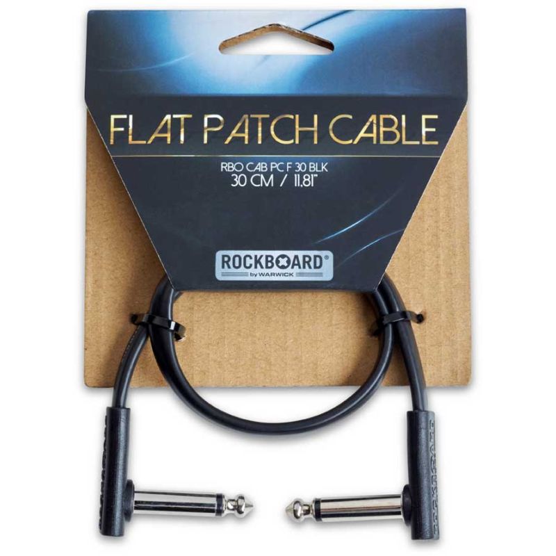 Flat Patch Cable Black 30 CM