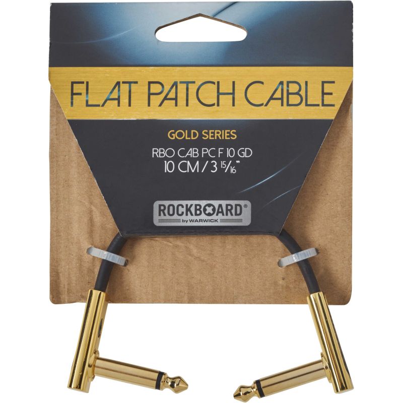Flat Patch Cable Gold 10 CM