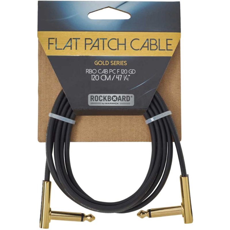 Flat Patch Cable Gold 120 CM