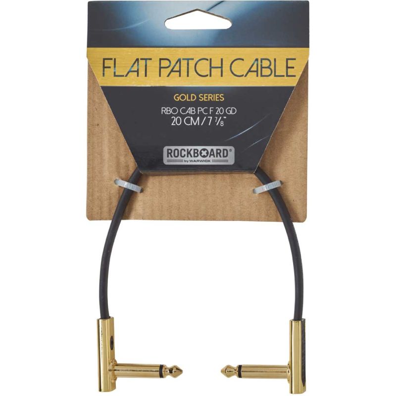 Flat Patch Cable Gold 20 CM
