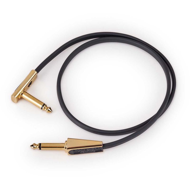 Flat Patch Looper/switcher Connector Cable Gold 60 CM