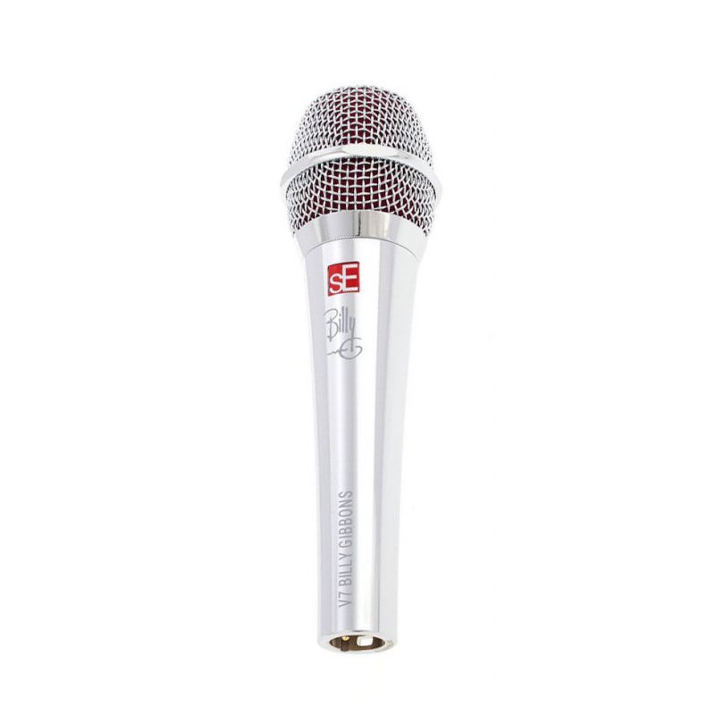 sE Electronics V7 BFG Billy Gibbons Signature Series Supercardioid Dynamic Handheld Microphone with XLR-XLR Cable and Pop Filter 