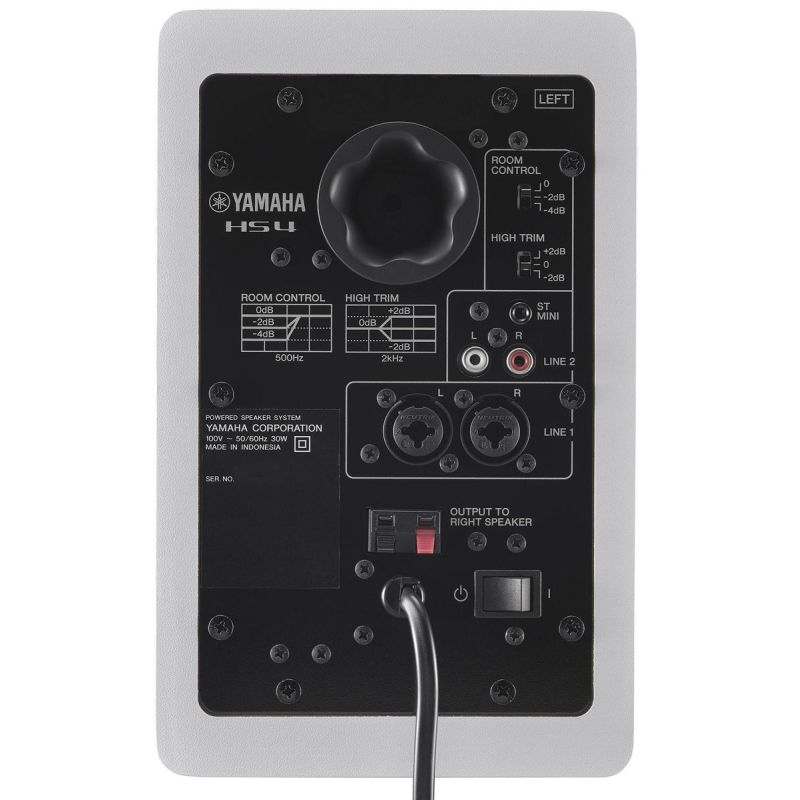 Yamaha Monitor de estudio HS8, negro, Blanco, 8
