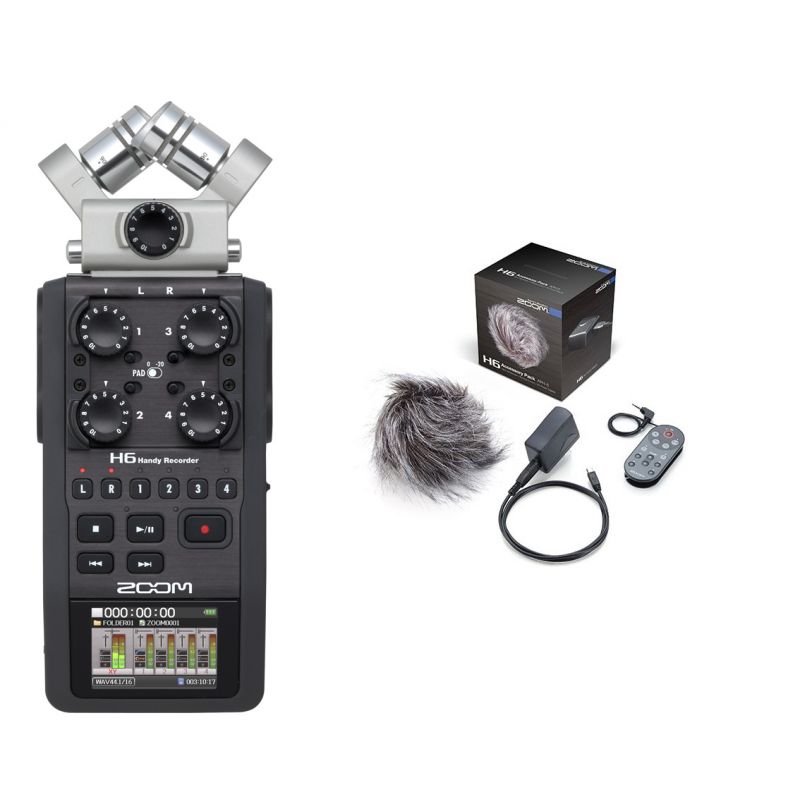 Zoom H6 + APH 6 Pack Grabador multipistas digital zoom_pack-h6-imagen-1