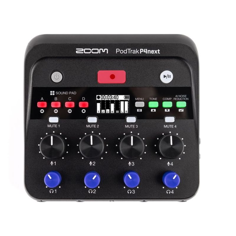 Zoom PodTrak P4next Grabadora portátil para podcasting zoom_podtrak-p4next-imagen-1